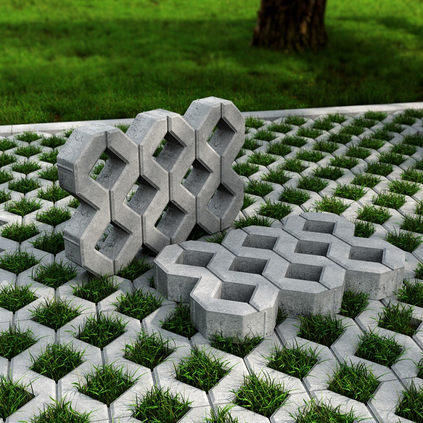 Бордюр 500x210x40 цвет серый
