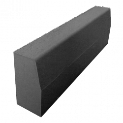 Бордюр прессованный 1000x300x150 цвет серый